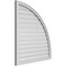 Ekena Millwork Quarter Round Top Right Surface Mount PVC Gable Vent w/ 2"W x 1-1/2"P Brickmould Frame, 36"W x 40"H GVPQR36X4002SF - alternate 5